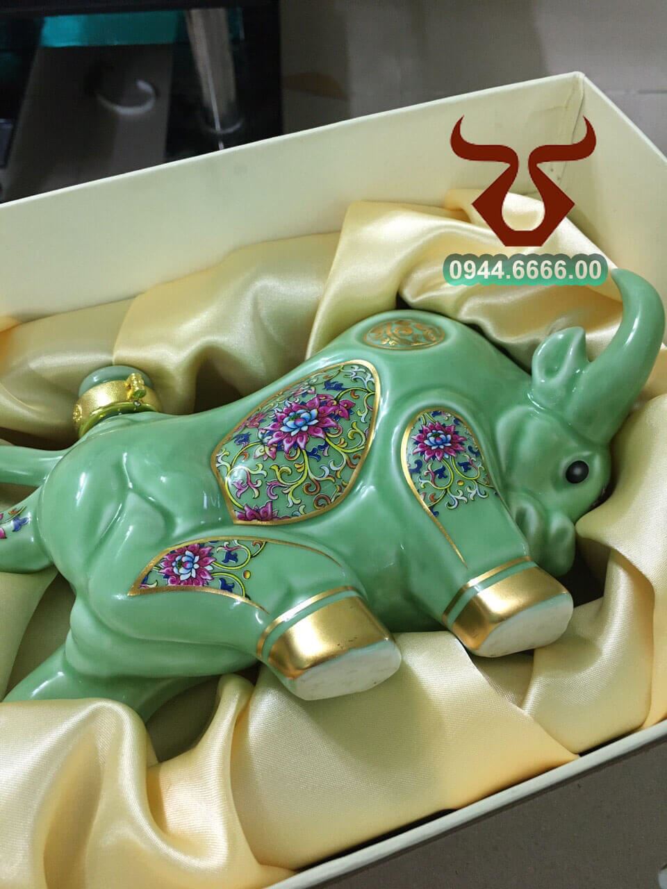 Rượu con Tr&acirc;u sứ Yamaki xanh