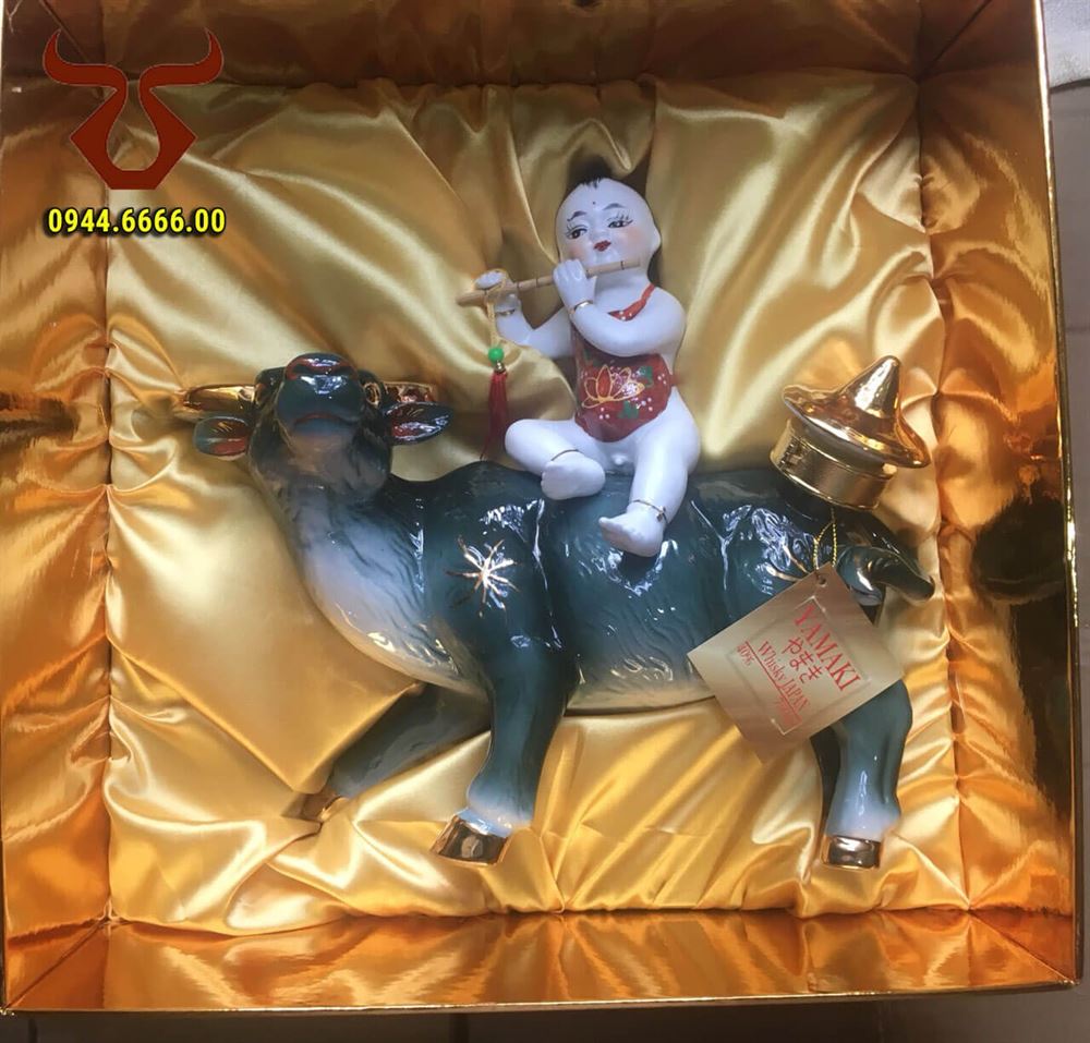 Rượu con Trâu sứ Yamaki chú bé chăn trâu thổi sáo